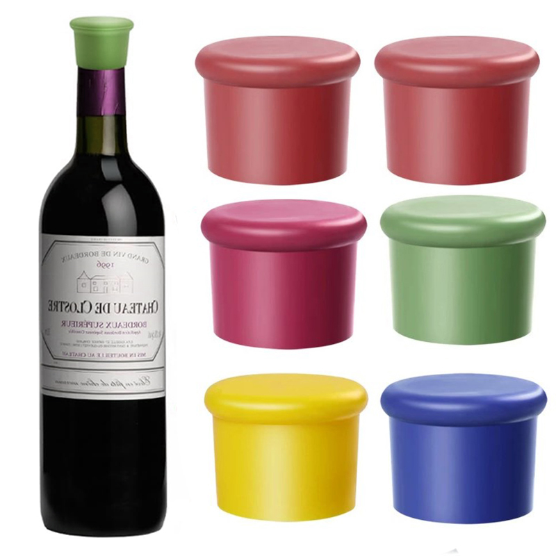 Wine Beer Spirits - 1/5pcs Wine Stoppers Reusable Silicone Corks