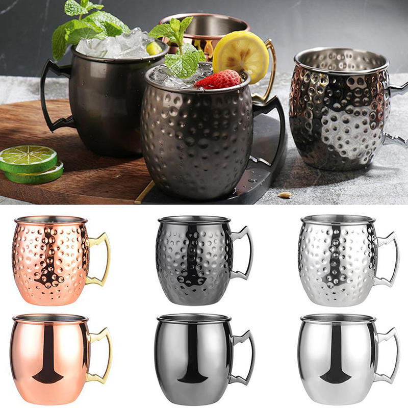 Wine Beer Cocktail - 1Pcs 530ml Stainless Steel Moscow Mule