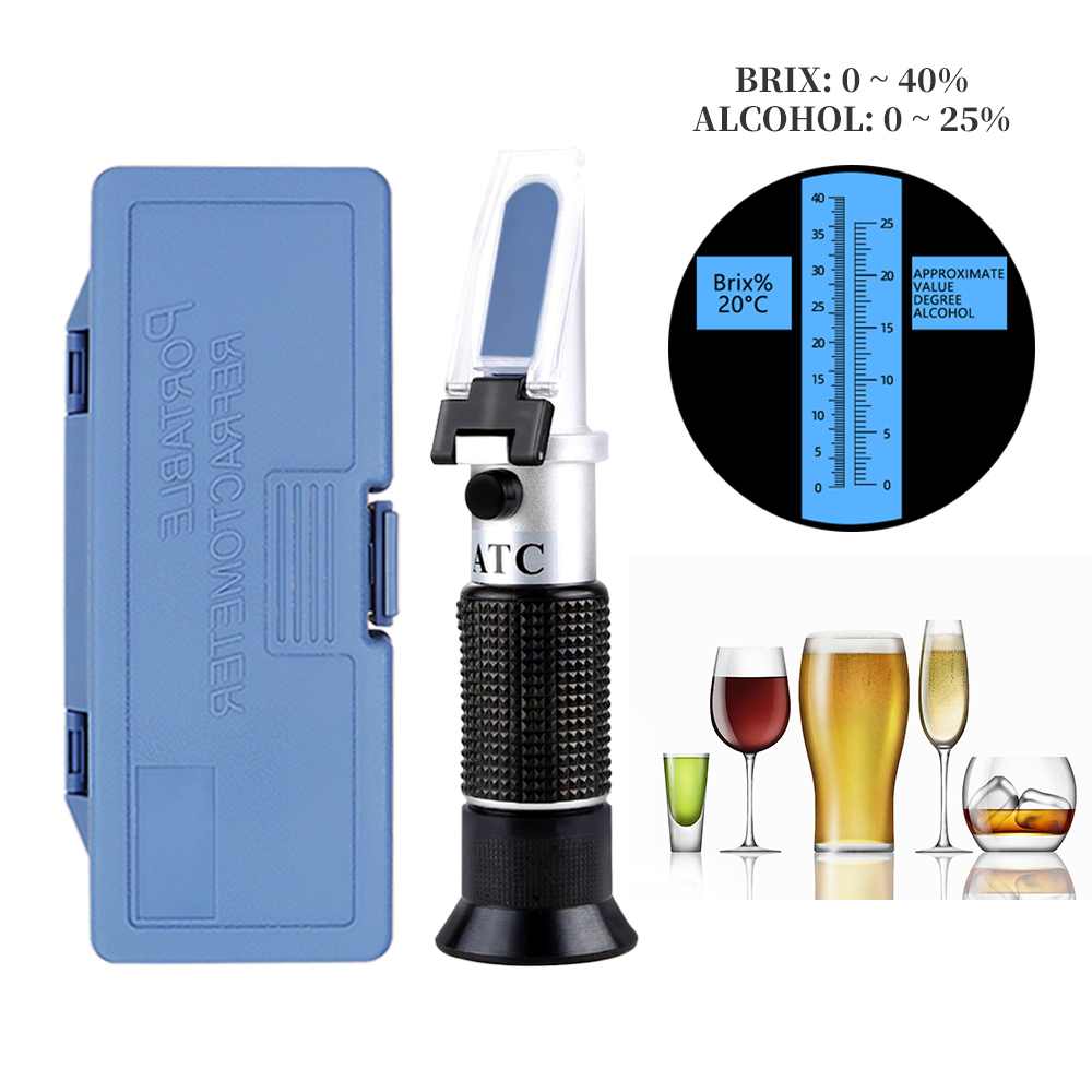 Wine To Beer Alcohol - 2 in 1 Handheld Alcohol Brix