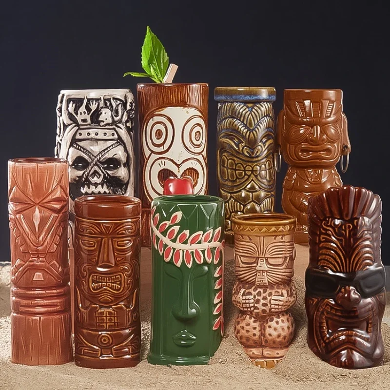 60 Type Hawaiian Tiki Mug Cera - Wine Beer Cocktail ulasan dan harga