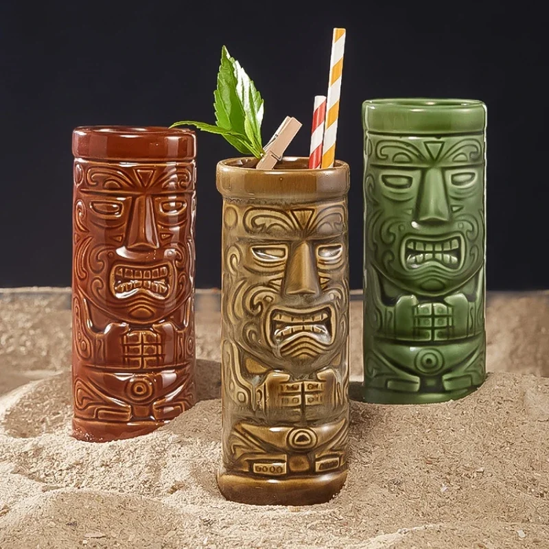 60 Type Hawaiian Tiki Mug Cera - Wine Beer Cocktail ulasan dan harga