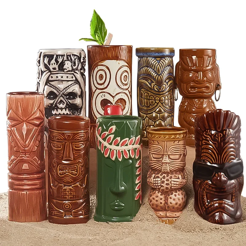 60 Type Hawaiian Tiki Mug Cera - Wine Beer Cocktail ulasan dan harga