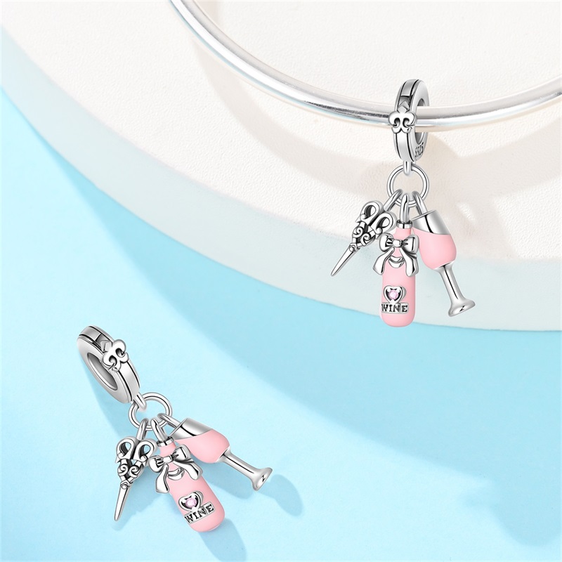 Hot Sales 925 Sterling Silver  - Wine Beer Cocktail ulasan dan harga