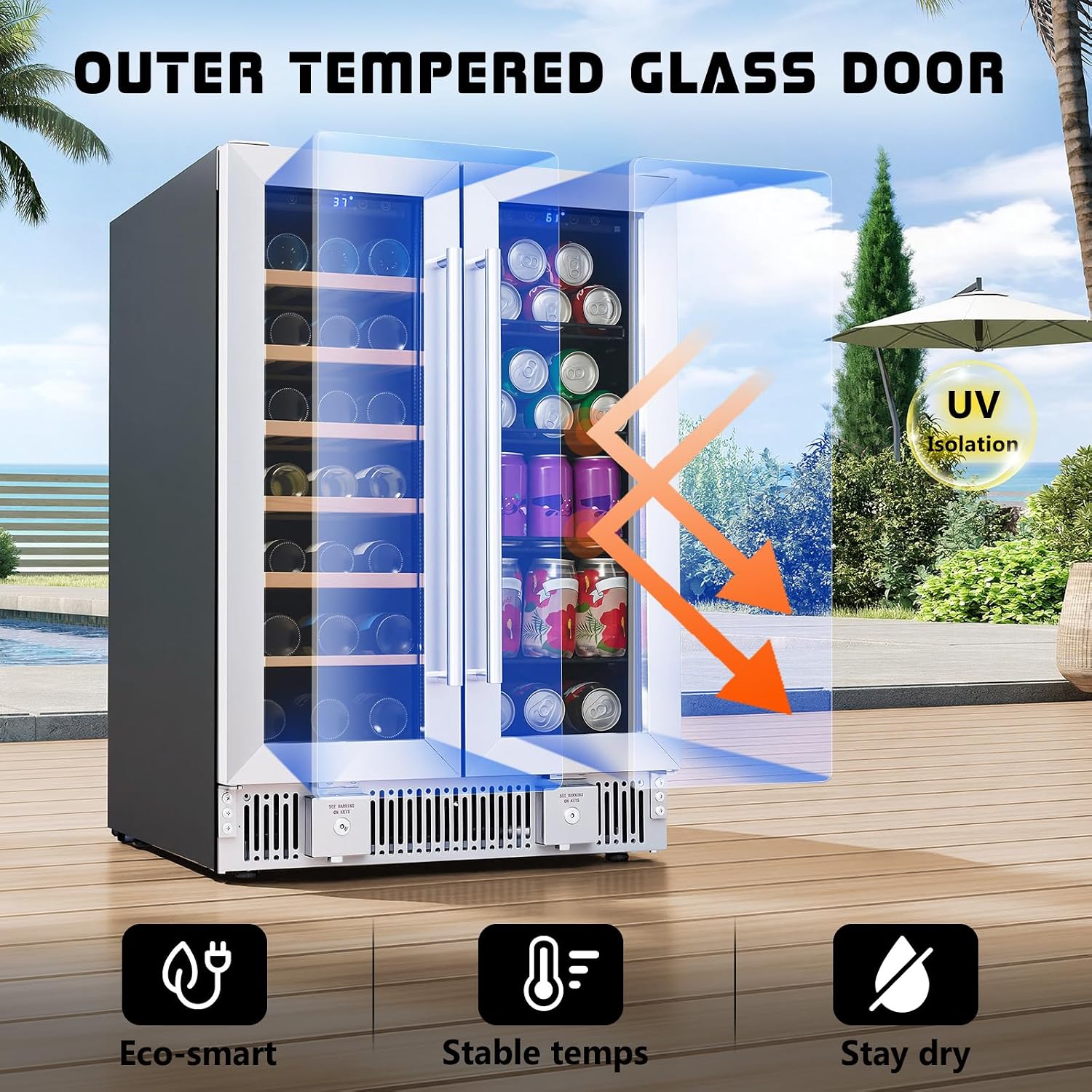 Beverage Refrigerator, 24-Inch - Wine And Beer Undercounter Fridge ulasan dan harga