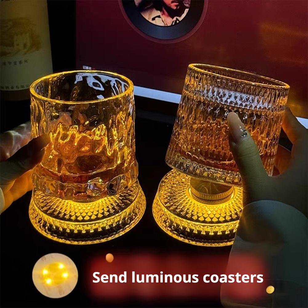 Rotating Whiskey Glass Creativ - Wine Beer Cocktail ulasan dan harga