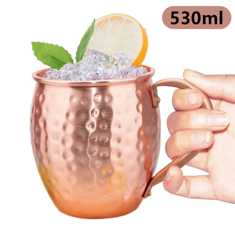 【F】530ml 100% Copper Moscow Mu - Wine Beer Cocktail ulasan dan harga