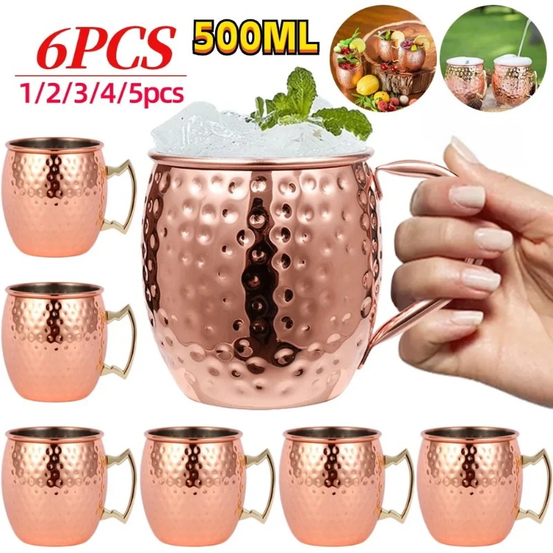 1-6PCS Cocktail Wine Cup Mosco - Wine Beer Cocktail ulasan dan harga