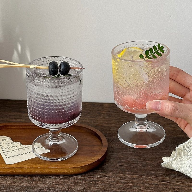 4pcs Set Vintage Embossed Mixe - Wine Mix With Beer ulasan dan harga
