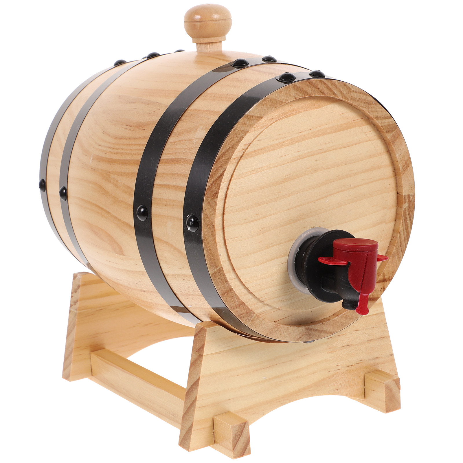 1Pcs Handcrafted Oak Wine Barr - Wine Beer Spirits ulasan dan harga