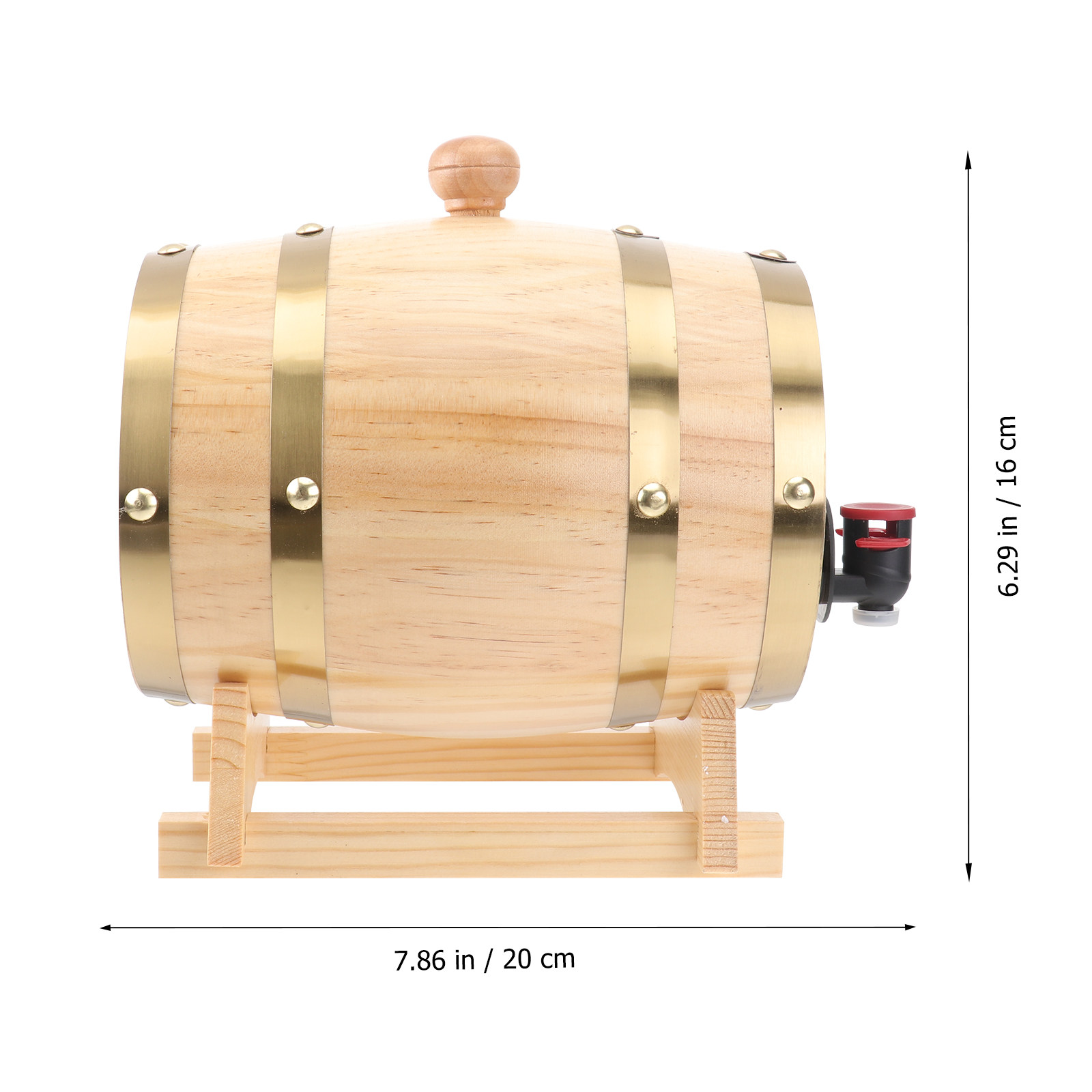 1Pcs Handcrafted Oak Wine Barr - Wine Beer Spirits ulasan dan harga