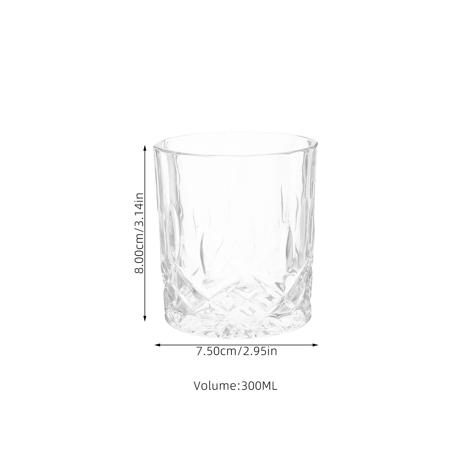 6Pcs Whiskey Glass Set Unique  - Wine Beer Cocktail ulasan dan harga
