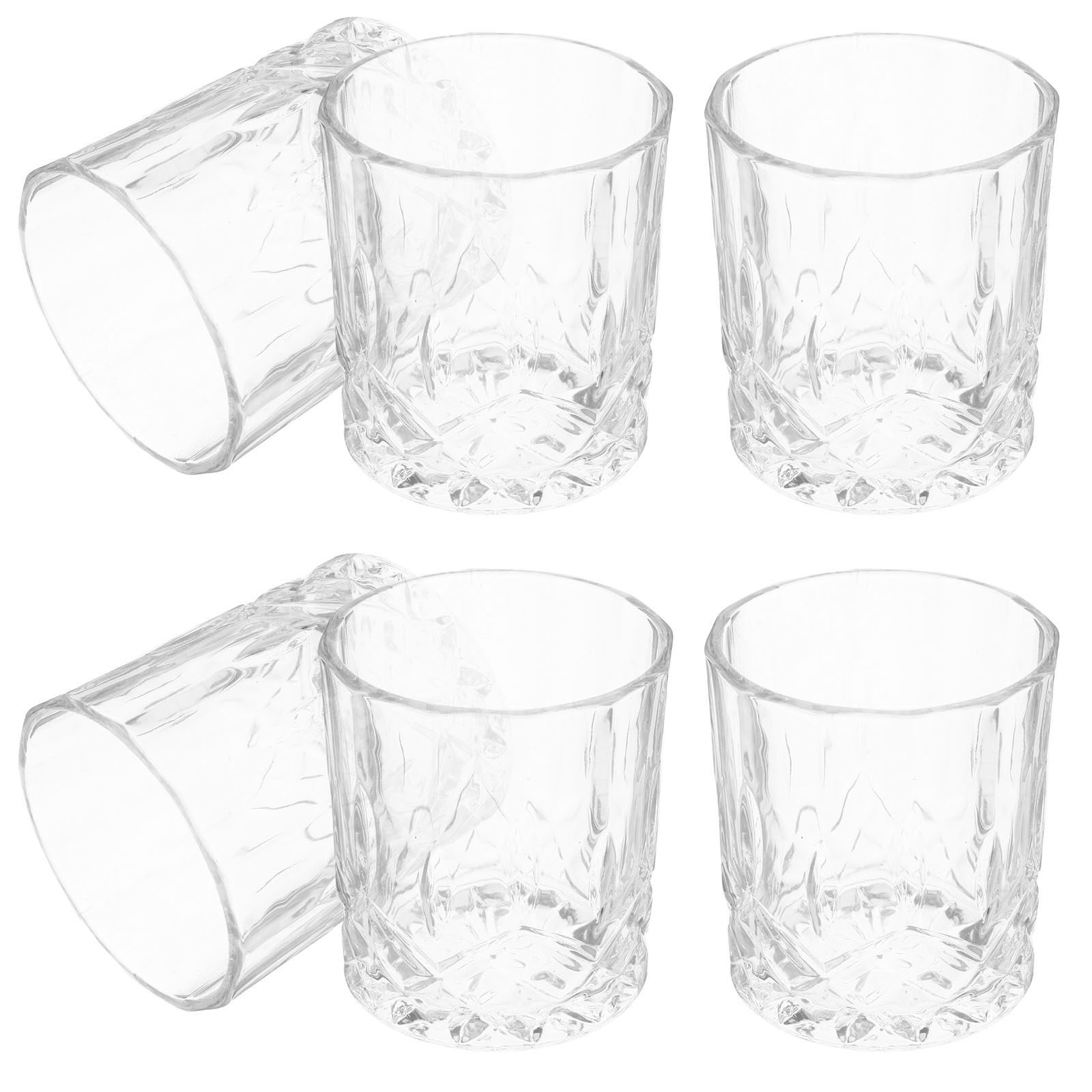 6Pcs Whiskey Glass Set Unique  - Wine Beer Cocktail ulasan dan harga