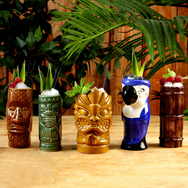 Hawaii Tiki Mugs Cocktail Cup  - Wine Beer Cocktail ulasan dan harga