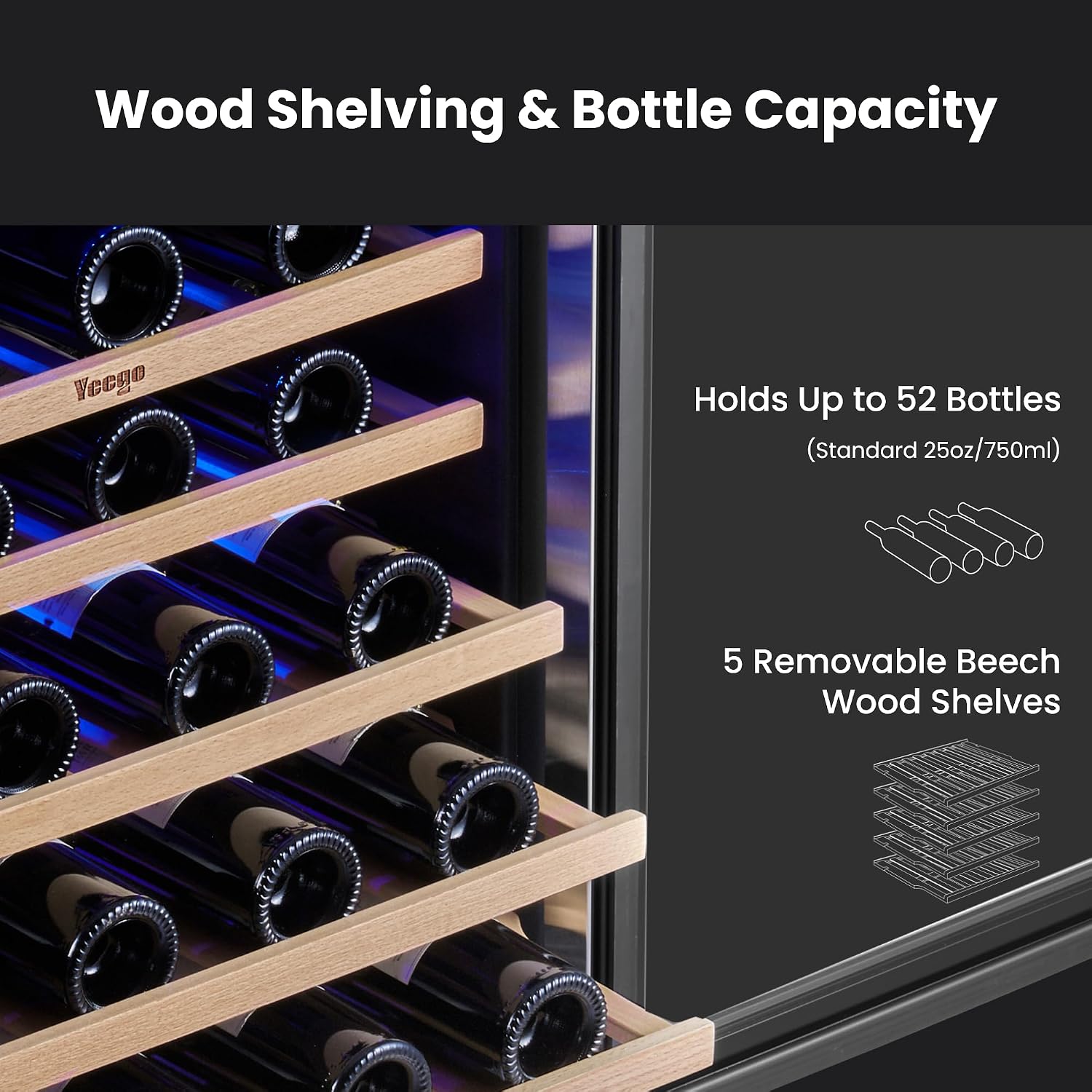 Yeego Wine Fridge Cooler - 24  - Wine And Beer Undercounter Fridge ulasan dan harga