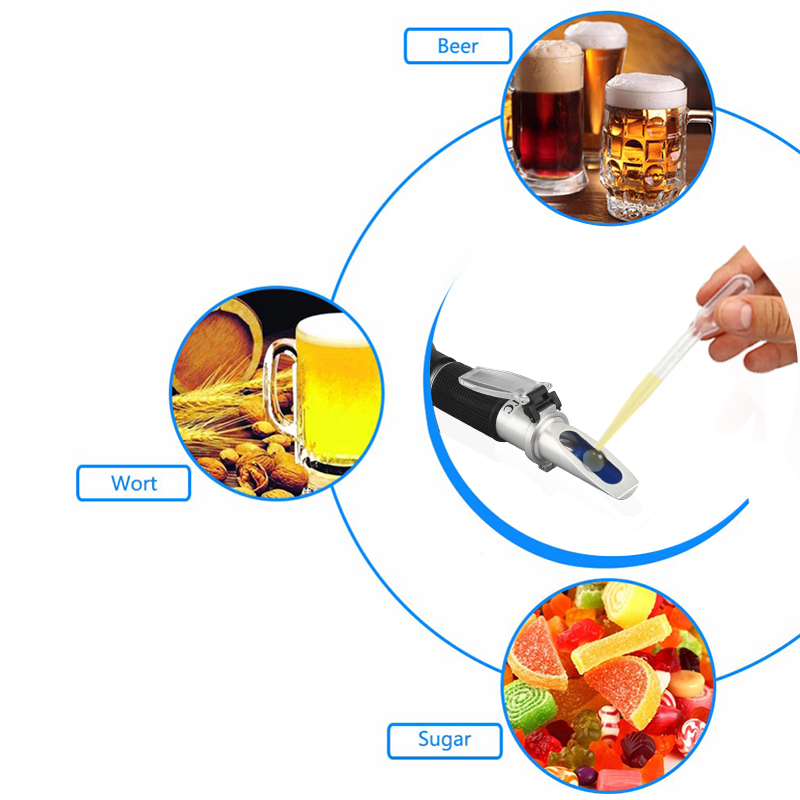Hand-held Refractometer Single - Wine To Beer Alcohol ulasan dan harga