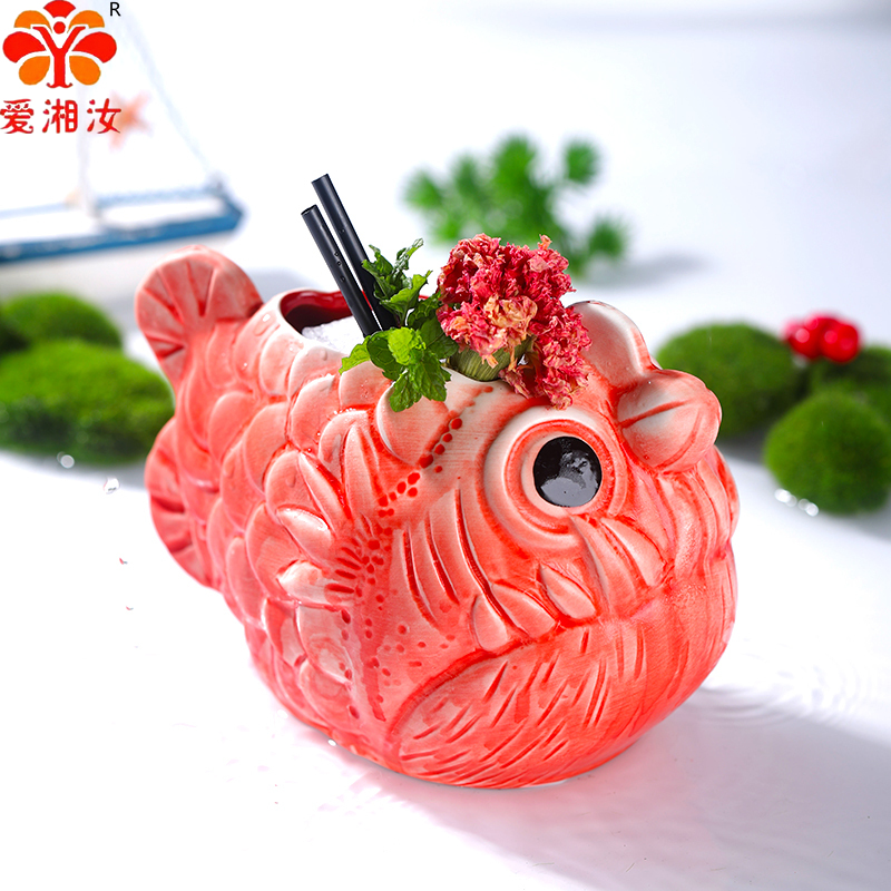 Cute Lantern Fish Cocktail Gla - Wine Beer Cocktail ulasan dan harga