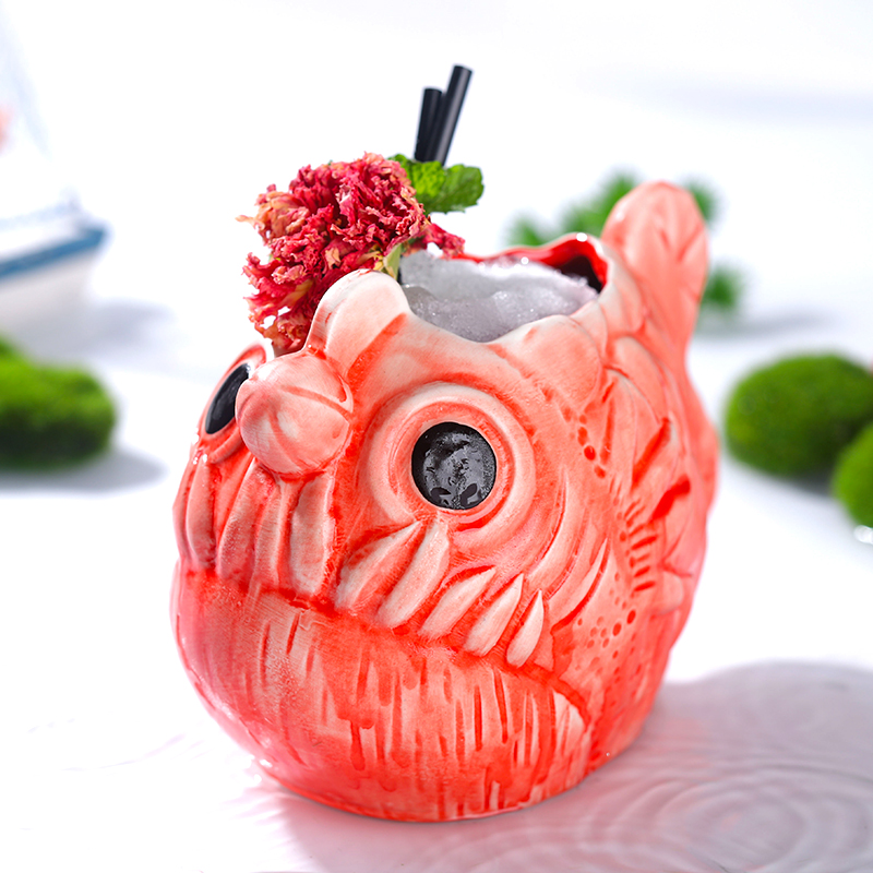 Cute Lantern Fish Cocktail Gla - Wine Beer Cocktail ulasan dan harga