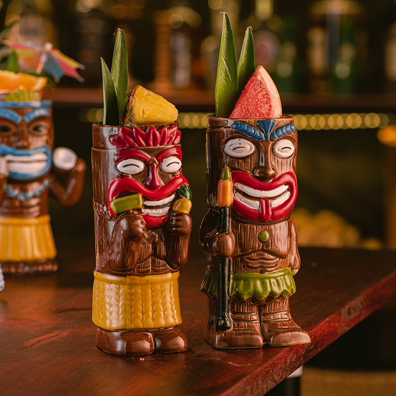 Ceramic Tiki Mug, Hawaiian Tro - Wine Beer Cocktail ulasan dan harga